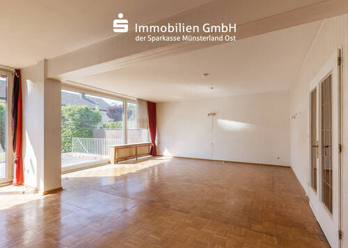 Wohnzimmer - Reihenendhaus mit 140,00 m² in Münster zum Kaufen