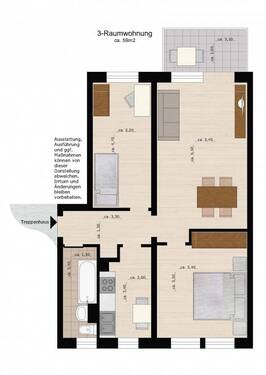 Bild 3 - 3 Zimmer Etagenwohnung in Dessau-Roßlau