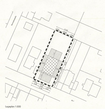 genehmigter Vorbescheid Lageplan - 