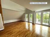 Blick ins Wohnzimmer - 3 Zimmer Etagenwohnung in München