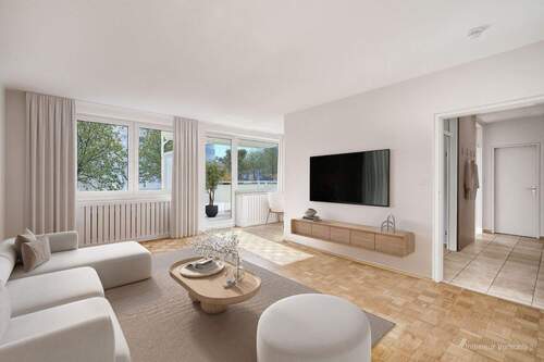 Interieur Vorschlag Wohnzimmer - 2 Zimmer Etagenwohnung zum Kaufen in München