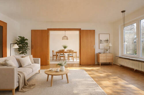 Blick In das Esszimmer (KI-Staging) - 