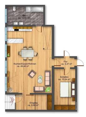 Wohnung EG - 
