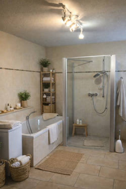 Badezimmer - virtually staged - 