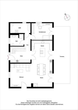 Erdgeschoss mit Beispielmöblierung - 