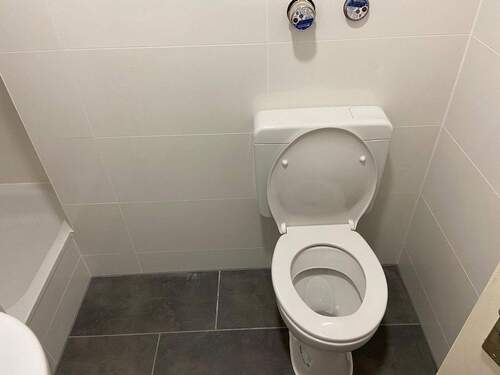 Toilette u Dusche neu gefließt - 