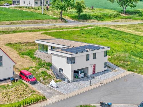 Vogelperspektive - Exklusives Architektenhaus mit Einliegerwohnung - KfW 40