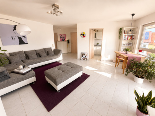 Wohn-Essbereich - 2 Zimmer Etagenwohnung zur Miete in Filderstadt
