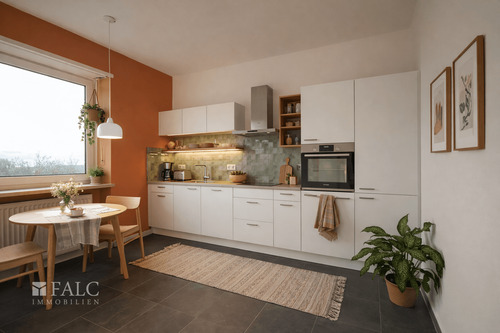 Küche KI-generiert - 3 Zimmer Etagenwohnung in Augsburg