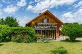Südansicht mit Wintergarten - Einfamilienhaus mit 103,70 m&sup2; in Reichling zum Kaufen