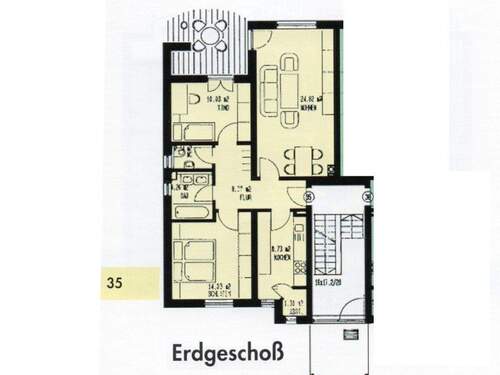 Garten - Blick zur Terrasse 2 - 