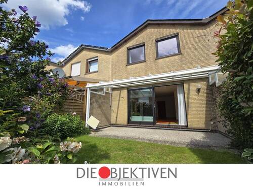 Gartenansicht - Charmantes Reihenhaus in ruhiger Sackgassenlage