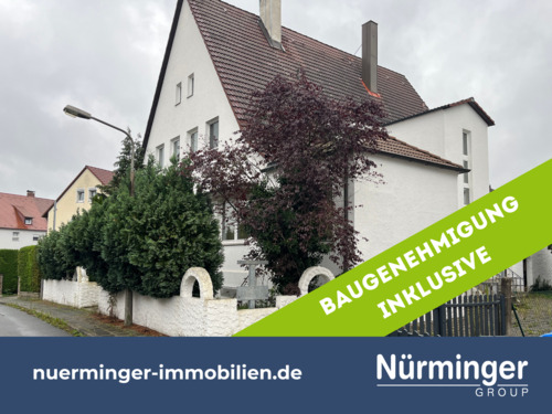 Objektansicht - Baugenehmigung erteilt! - fertig projektiertes Wohn- und Geschäftshaus in Nürnberg-Eibach