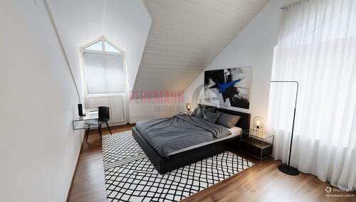 Schlafzimmer 1 - (KI generiert) - 3 Zimmer Etagenwohnung in Fürstenfeldbruck