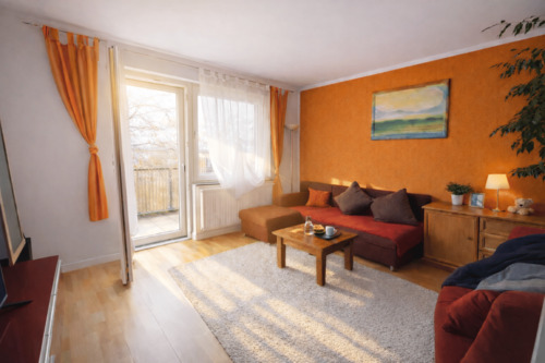 Wohnzimmer - Tolle 3 ZKB mit Top-Anbindung - 196.000,00&nbsp;EUR Kaufpreis, ca.&nbsp; 56,20&nbsp;m&sup2;&nbsp;Wohnfl&auml;che