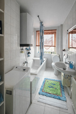 Badezimmer - Etagenwohnung mit 56,20 m&sup2; in Untermeitingen zum Kaufen