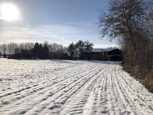 Blick auf das Anwesen - Winter - 