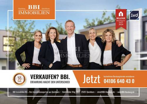 Ihre BBI Qualitätsmakler - 3 Zimmer Doppelhaushälfte zum Kaufen in Quickborn