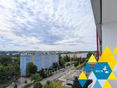 Ausblick - Hell, modern, komfortabel - 1-Raumwohnung mit Loggia u. Weitblick