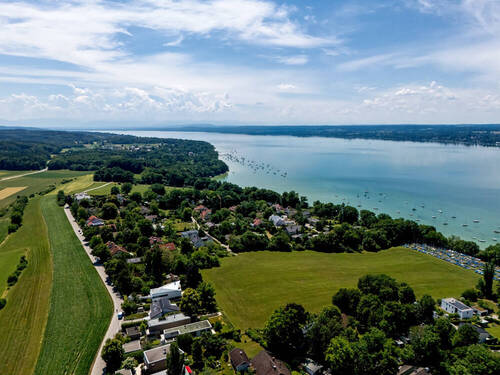 Luftbild Umgebung - Grundstück zum Kaufen in Inning am Ammersee