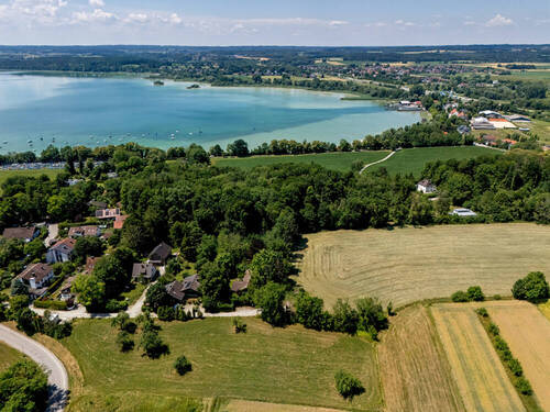 Luftbild Umgebung - Grundstück in Inning am Ammersee