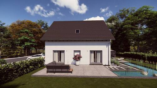 Ansicht Garten - MODERN UND KOMFORTABEL WOHNEN UNTER EINEM DACH