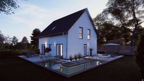 Ansicht Garten Abend - Mehrfamilienhaus, Wohnhaus mit 151,20 m² in Landstuhl zum Kaufen
