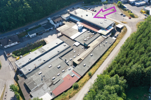 Luftbild - Halle in Lennestadt