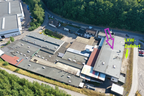 Luftbild - Halle in Lennestadt zur Miete