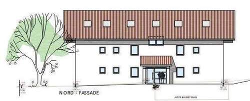 Nordfassade lt. Baugenehmigung - 8 Zimmer Einfamilienhaus in Holzkirchen