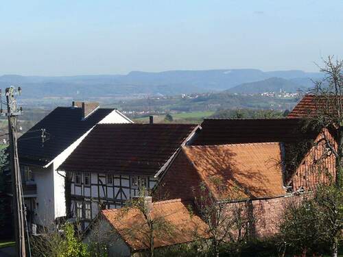 Blick vom Balkon - 1 Zimmer Doppelhaushälfte zur Miete in Meißner-Alberode