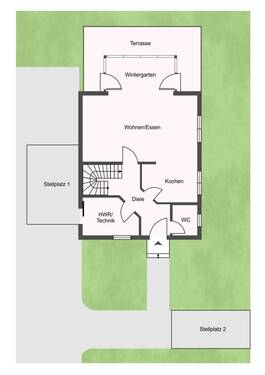 Erdgeschoss (Ursprungsplanung) - 