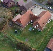 Arbeiten & Wohnen - Großer Hof mit 3 Gebäuden & vielen Parkplätzen - modernes Wohnhaus über 2 Etagen - Thedinghausen Morsum