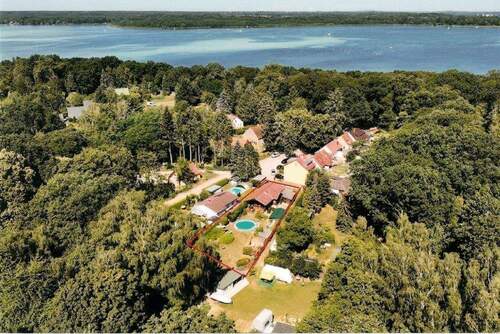 Luftbild mit Schwielowsee.jpg - Schwedenhaus mit zusätzlichem Baufeld in Schwielowsee, Caputh