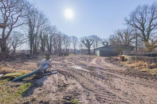 Außengelände mit Halle - 