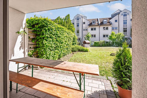 Terrasse - Etagenwohnung mit 80,90 m&sup2; in Mainz zum Kaufen