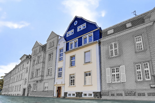 Frontansicht - Charmante DG-Wohnung in einem atemberaubenden, denkmalgeschützten Altbau!