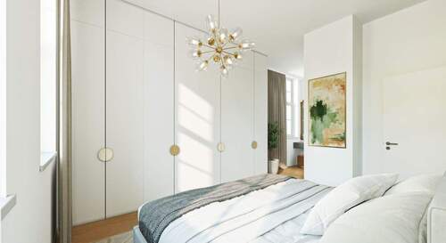 Visualisierung Schlafzimmer - 4 Zimmer Etagenwohnung in Münster