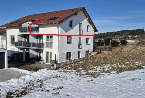 Ansicht Südwesten - 3 Zimmer Etagenwohnung zum Kaufen in Bad Kötzting