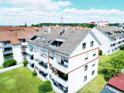 Drohnenaufnahme - 3,5-Zimmer-Wohnung in Senden - umfassend modernisiert - sofort verfügbar