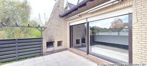 Terrasse mit Aussenkamin - 