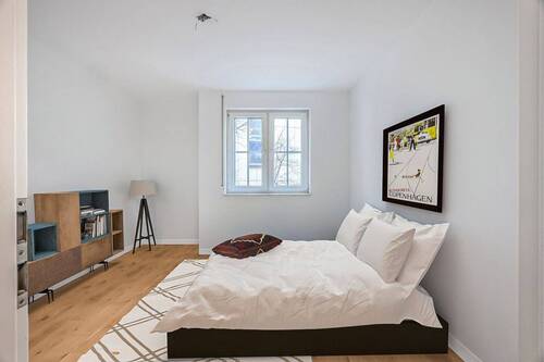 Schlafzimmer - Etagenwohnung mit 92,00 m² in Frankfurt am Main zum Kaufen