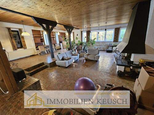 Wohn-Esszimmer mit Kamin EG - 