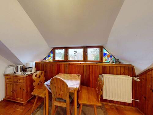 Essbereich der Ferienwohnung im Dachgeschoss - 