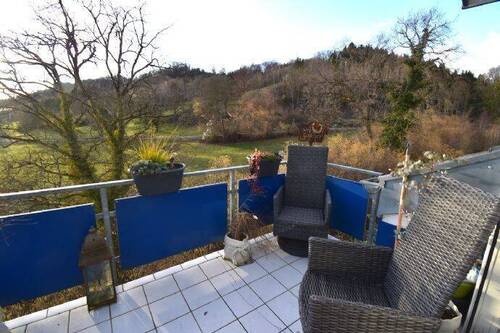 Balkon mit Aussicht - Aufgepasst... hübsche Atelierwohnung in Waldshut!