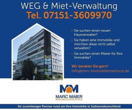 Immobilie zu verwalten - 4 Zimmer Etagenwohnung in Mainhardt