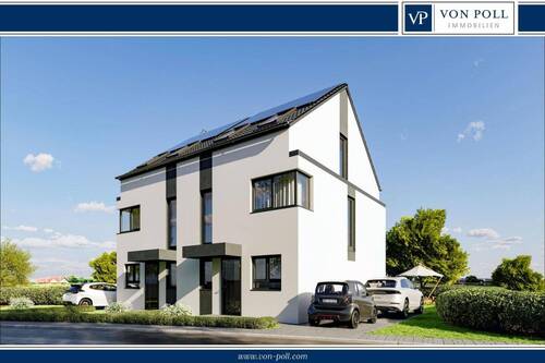 Vorderansicht - Schlüsselfertige Neubau Doppelhaushälfte, für Sie und Ihre Familie mit gehobener Ausstattung!