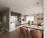 Whg. 02 Wohnen-Kochen-Essen - 