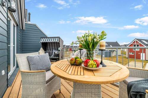 Balkon - Ferienwohnung an der Perlebucht Büsum