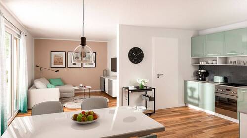 Stadthaus-100-Wohnzimmer.JPG - 4 Zimmer Mehrfamilienhaus, Wohnhaus in Bitburg